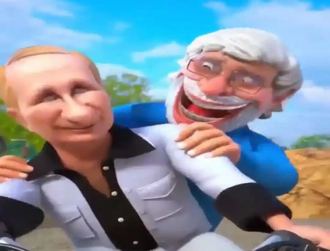 印媒发莫迪普京动画片 还恶搞特朗普_俄罗斯总统普京印度总理莫迪美国总统特朗普