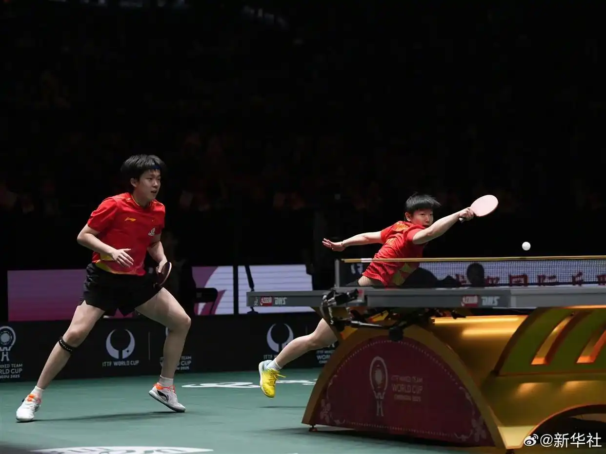 中国队8比1横扫日本队，11战全胜夺冠，实现乒乓球混团世界杯三连冠
