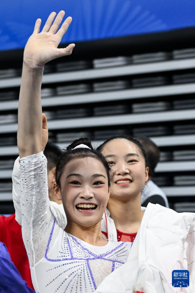 第十五届全国运动会女子高低杠决赛 邱祺缘夺冠 肇庆体操比赛_全运会｜体操：邱祺缘“磨难”中夺冠 广西队揽一金一银