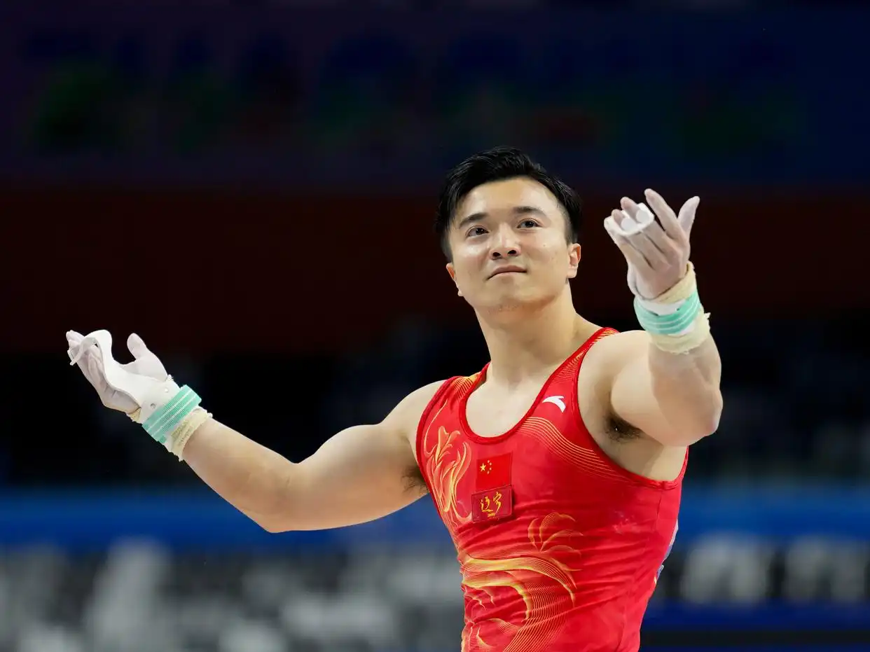 奥运冠军刘洋卫冕男子吊环项目_第十五届全国运动会体操单项决赛_全运会｜体操：邱祺缘“磨难”中夺冠 广西队揽一金一银