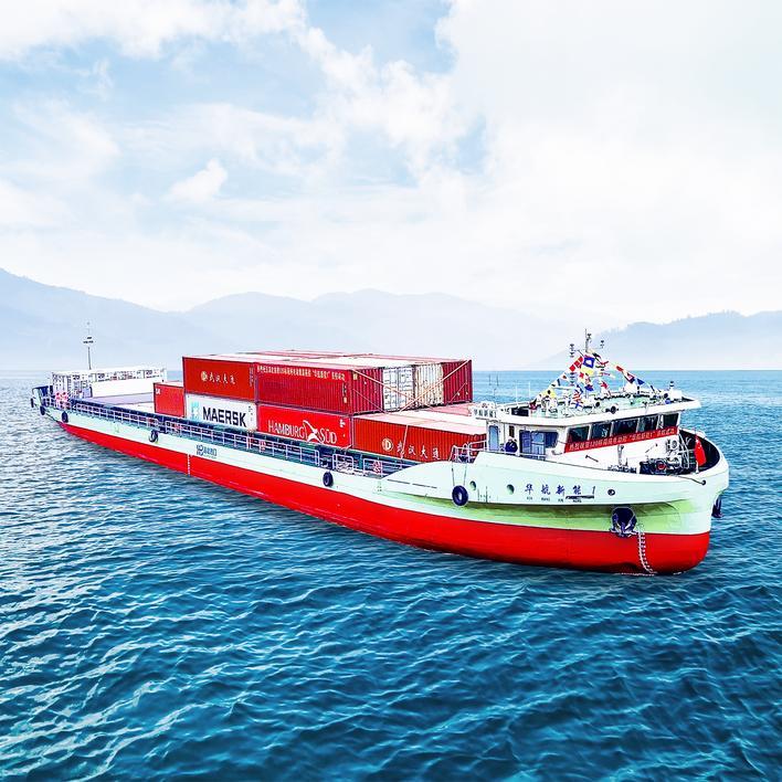 中国万吨级纯电动散货船下水_湖北绿色智能船舶产业_湖北内河船舶绿色智能发展