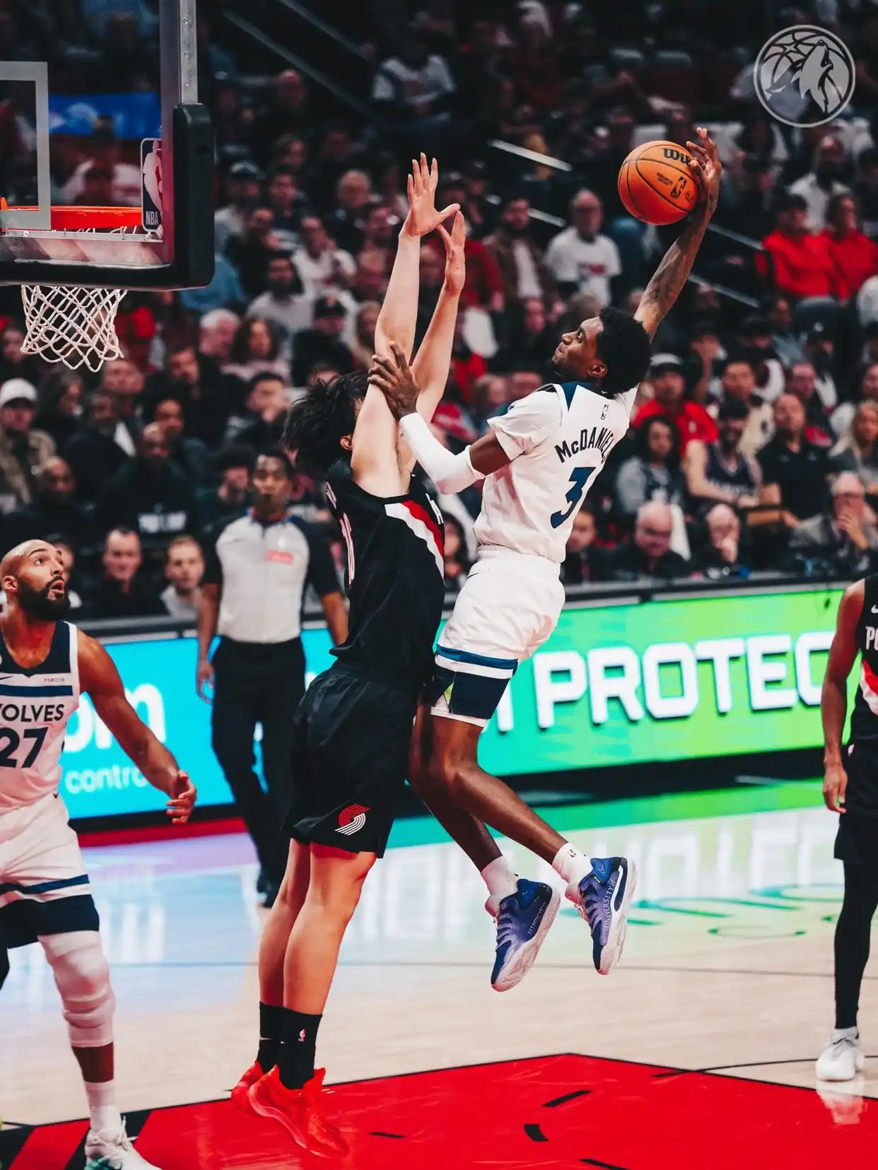 杨瀚森nba生涯首秀冷启动 2分1板还在体系外？_杨瀚森波特兰开拓者表现_杨瀚森NBA常规赛首秀