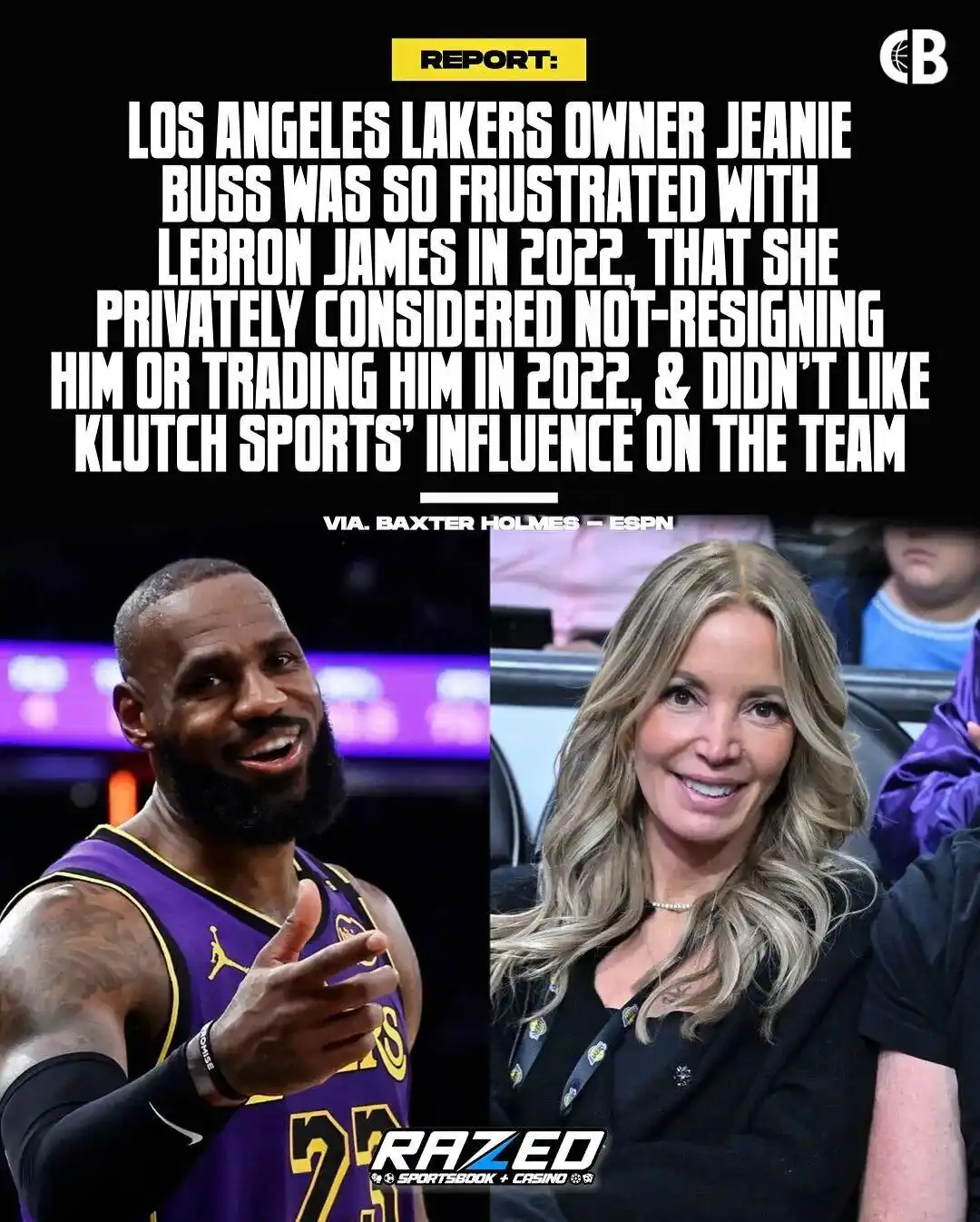 珍妮·巴斯 詹姆斯 家族纠纷_珍妮厌恶詹姆斯7大原因：过度膨胀 威少交易逃责 选布朗尼不感_珍妮·巴斯 詹姆斯 不续约