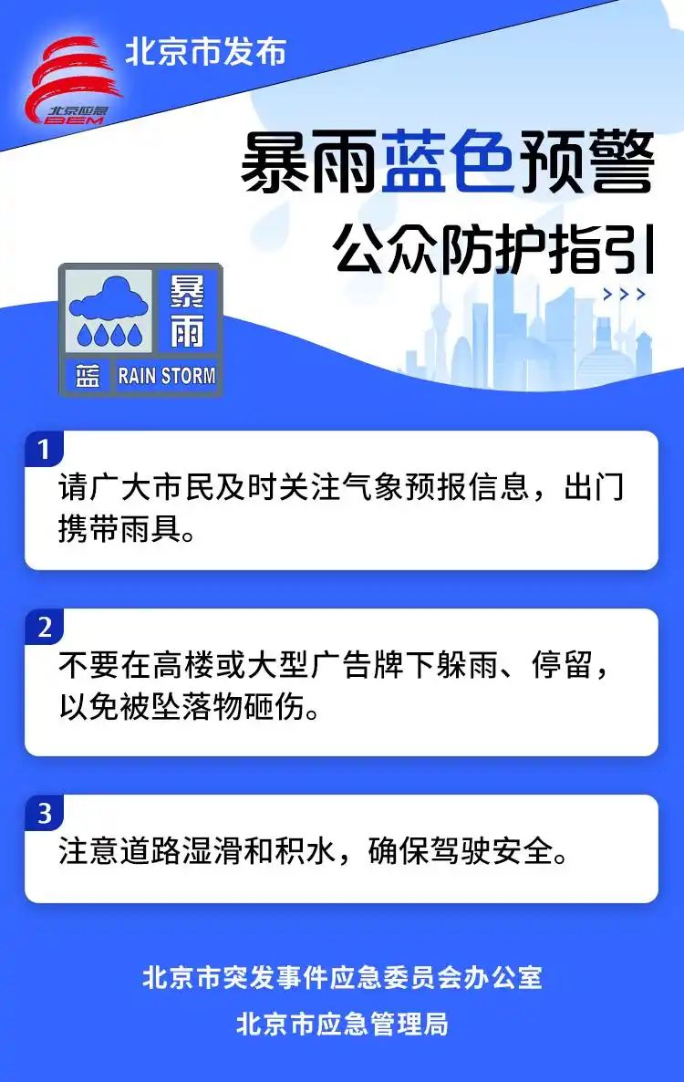 北京雷电预警_北京暴雨预警_北京五预警齐发