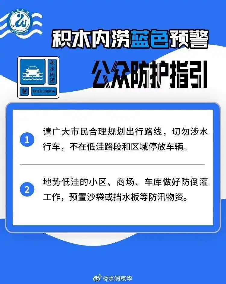 北京暴雨预警_北京雷电预警_北京五预警齐发