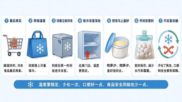 去年冻的冰淇淋长冰碴了 还能吃吗 口感变差但仍安全