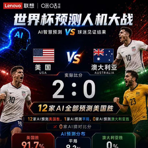 腾讯世界杯预测图_DeepSeek等集体猜中美国晋级_世界杯预测AI命中率超50%