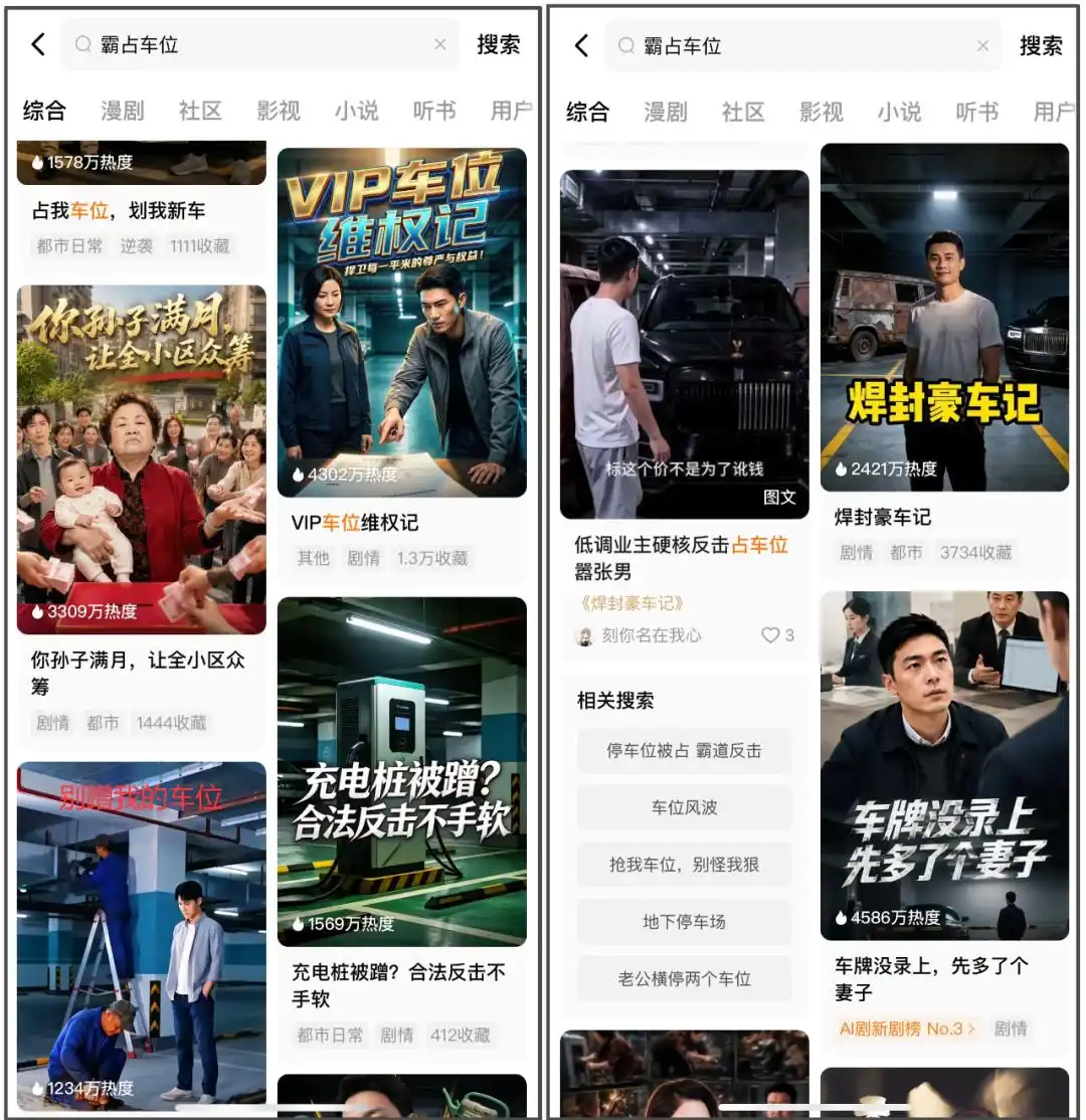 霸车位不挪还报警是谁惯的_红果短剧 霸占车位 现实维权