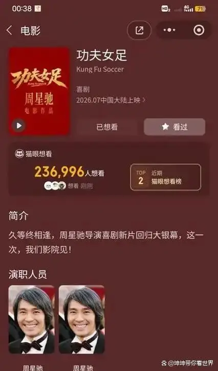 《功夫女足》 周星驰认真炒的冷饭_功夫女足周星驰全国巡演_功夫女足票房预测